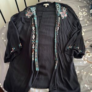 American Eagle boho detailed cover up jacket